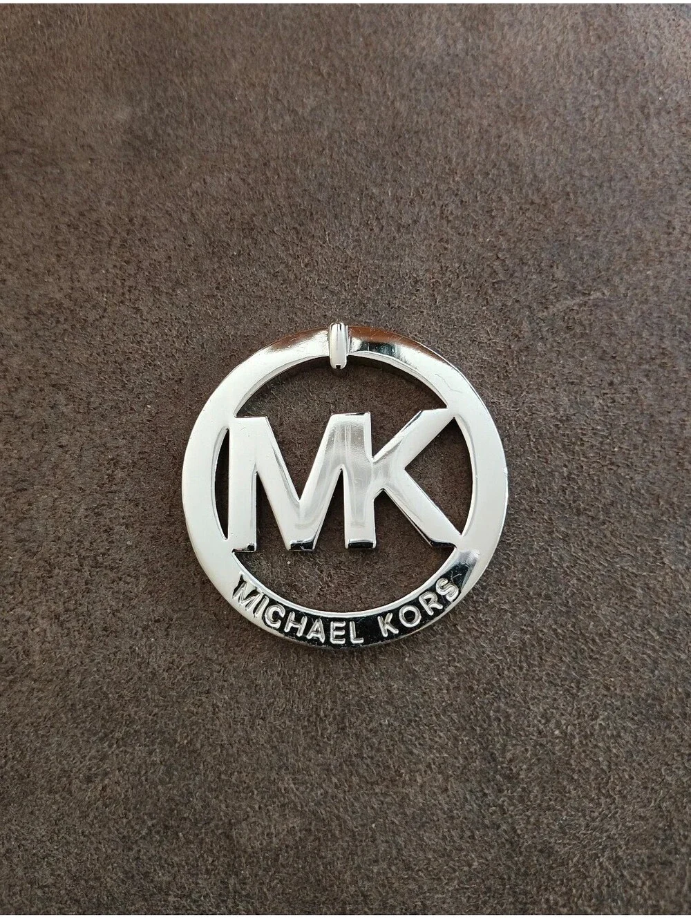 Michael Kors MK Logo Silver Tone Charm